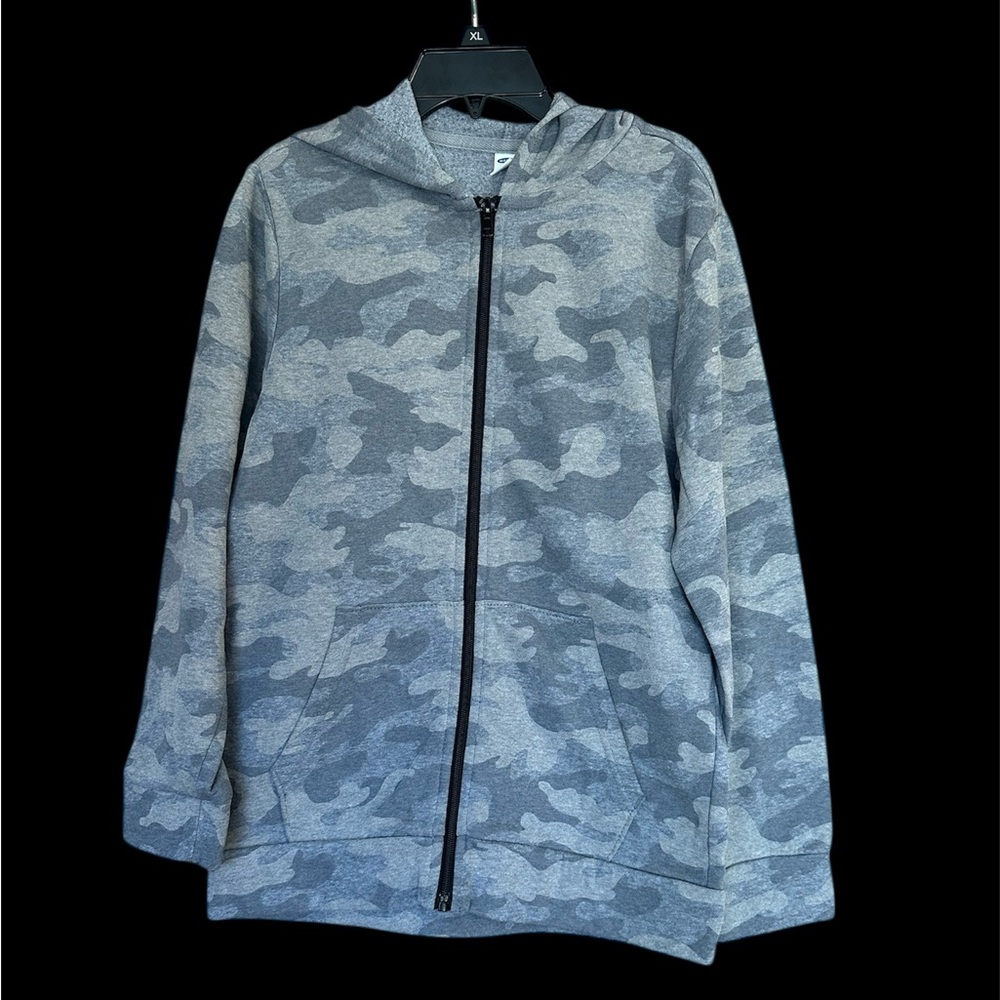Old Navy Camo Zip-Up Hoodie Size XL (14-16)